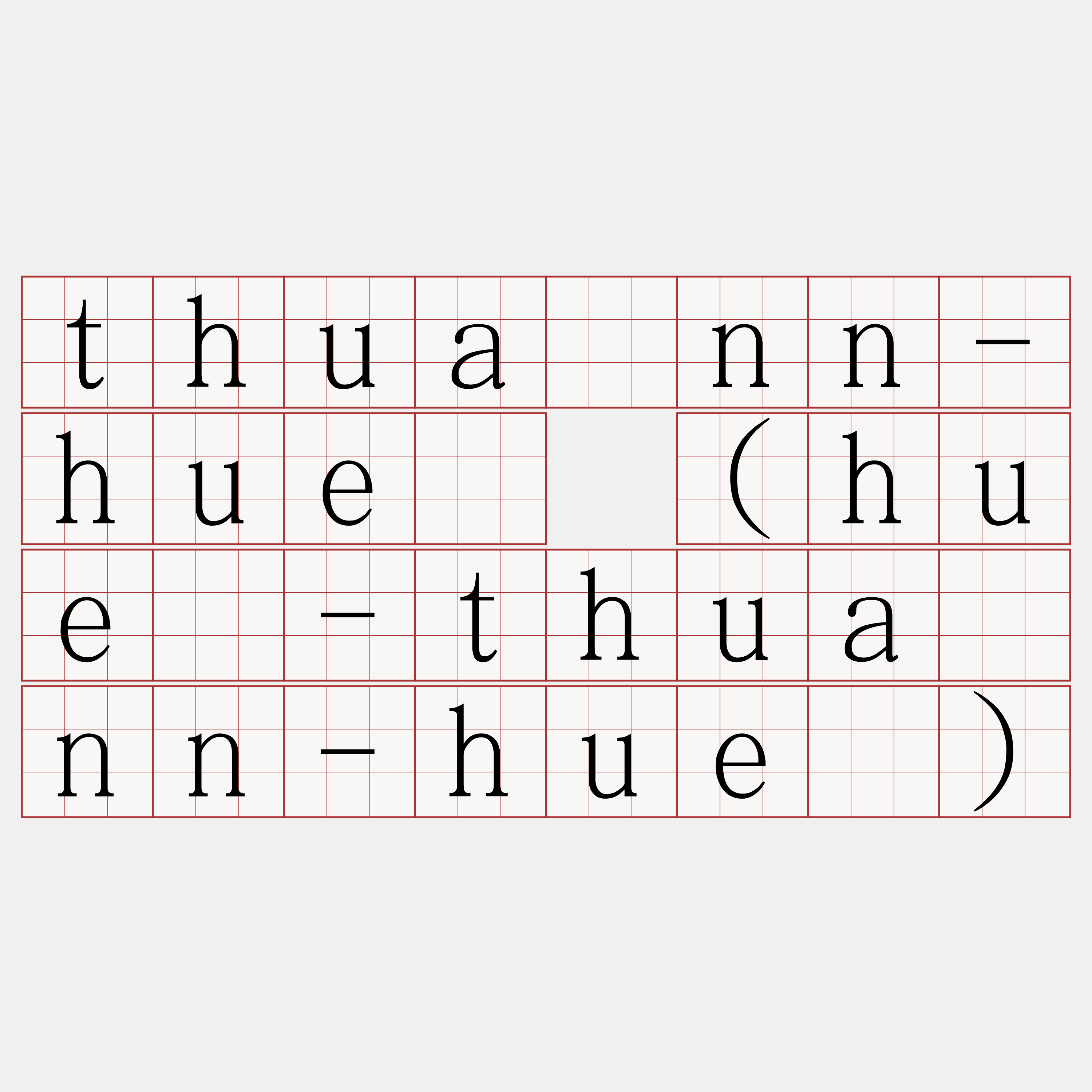 thuànn-hué (hué-thuànn-hué)